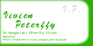 vivien peterffy business card